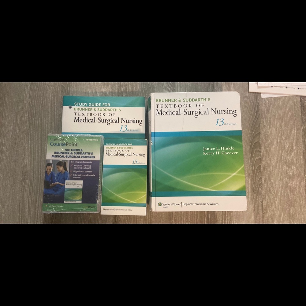Brunner and Suddarth’s Textbook of Medical Surgical Nursing Bundle 13th Edition